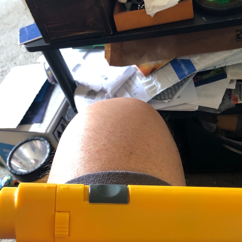 Yellow and Gray flashlight